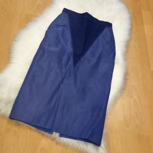 VTG- Carreli Purple Leather Skirt